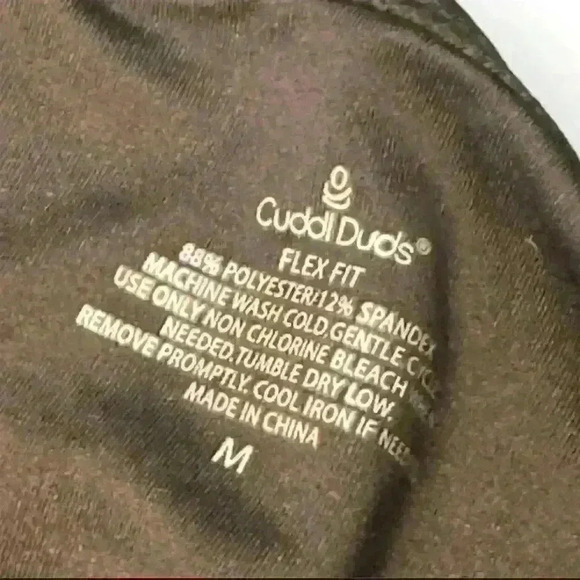 Cuddl Duds Women's Black Leggings Size Medium Tummy Control Slim Leg - Picture 3 of 6